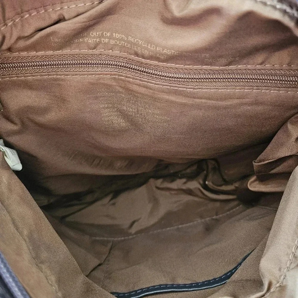 Matt & Nat Vegan Leather Braided Strap  Crossbody Shoulder Bag Navy Blue. - Picture 11 of 13